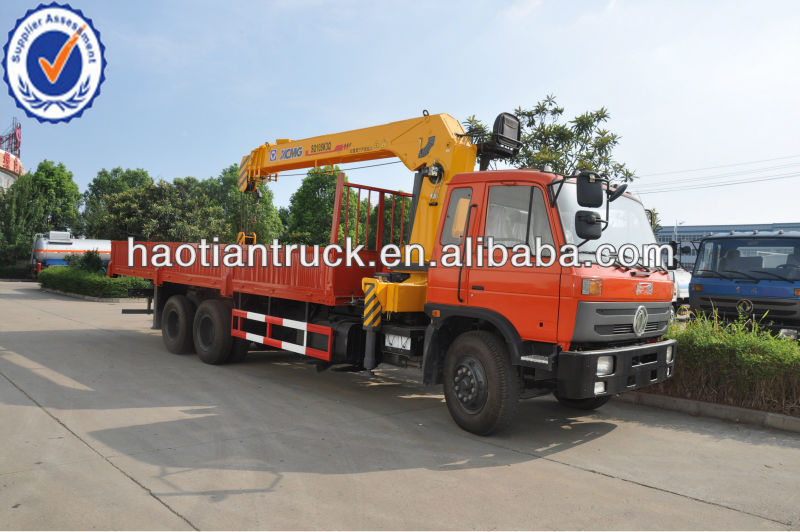 Dongfeng 8*4 telescopic boom truck mounted crane