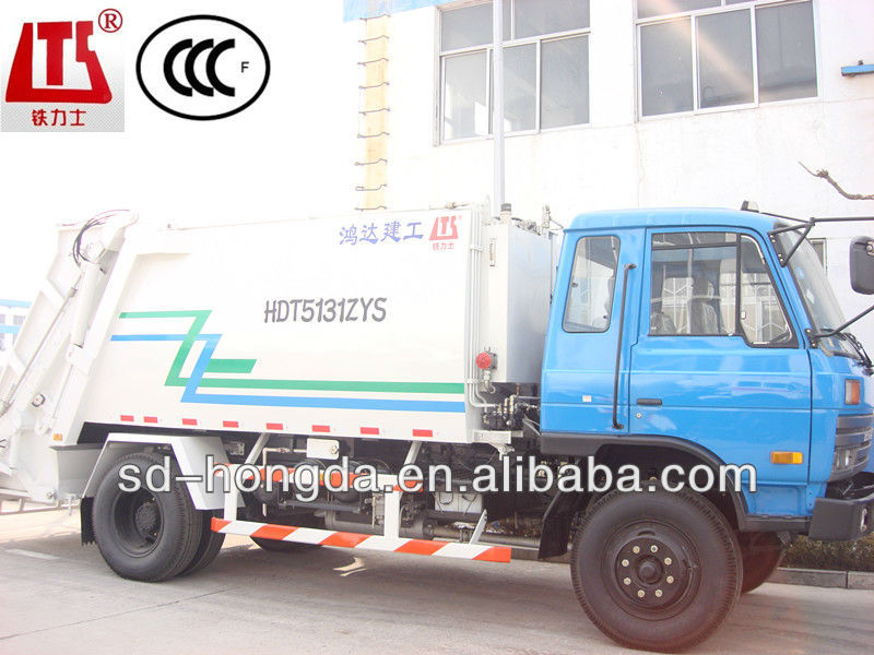 DONGFENG brand rubbish compression truck HDT5120ZYS for sale