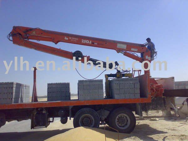 Dongfeng EQ5208 truck crane with grab(wood,brick)