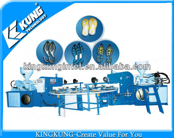 Double color sole injection moulding machine