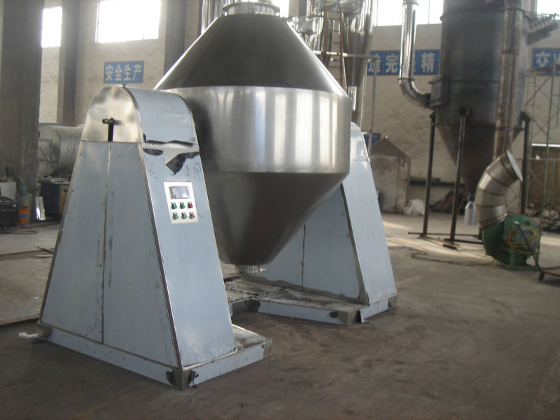 double cone rotating vacuum drying machine