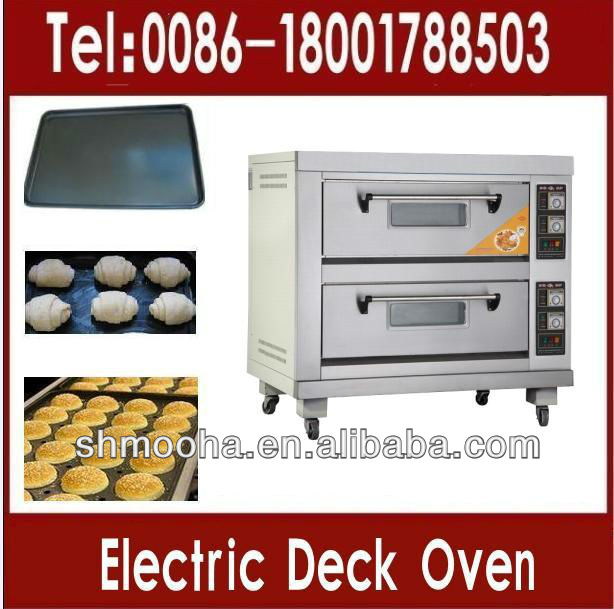 double deck oven/bread baking oven electric (2 decks 4 trays)