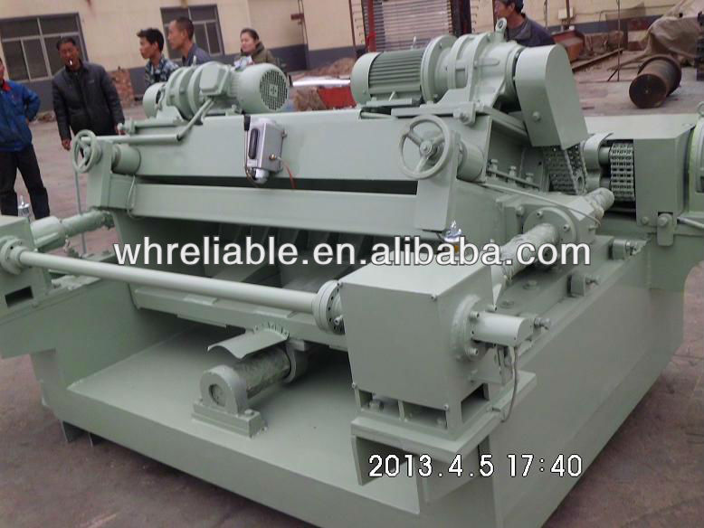 double drive eucalyptus core veneer spindless peeling machine