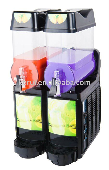 double flavours 12 liters slush beverage dispenser