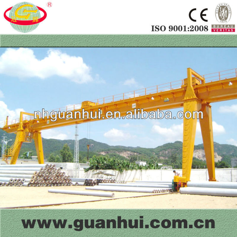 double girder concrete yard gantry crane lifter