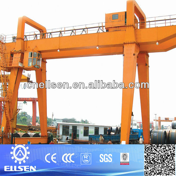 Double Girder Gantry Crane 80 ton with Ground Beam Traveling