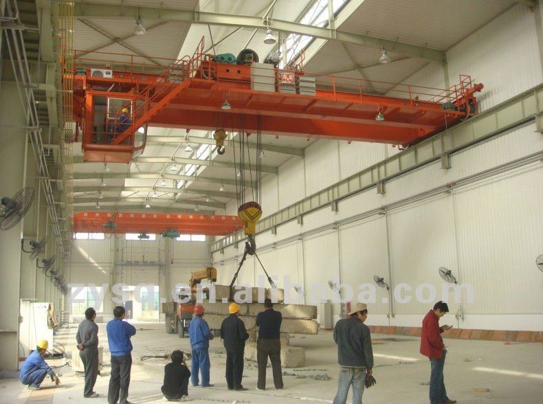 double girder overhead crane with forklift