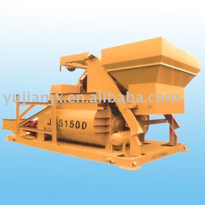 double horizontal shaft forced concrete mixer