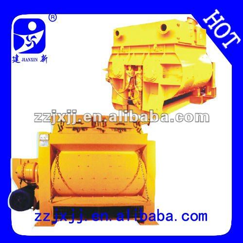 double-horizontal-shaft forced type concrete mixer