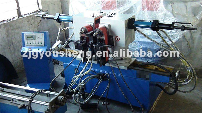 Double hydraulic pipe bender