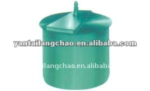 Double impeller leaching and agitating tank