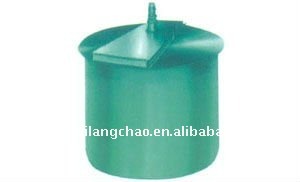 Double impeller leaching and agitating tank