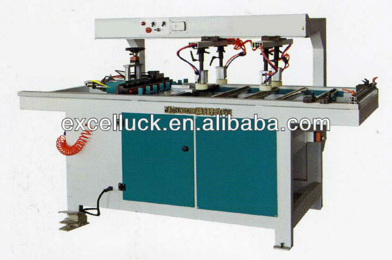 Double line multi spindle wood boring machine