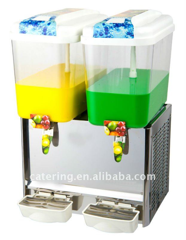 Double Tanks 18 Liters Commercial Cold Juice Dispenser