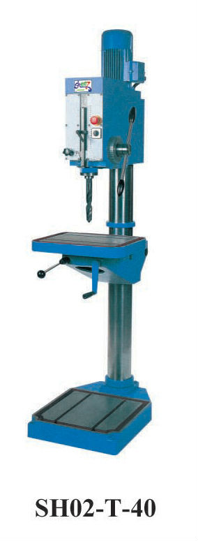 Drill Press Machine SH02-T-40 with Quill movement 190 and Morse taper MT3