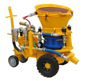 Dry-mix gunite machine with air motor