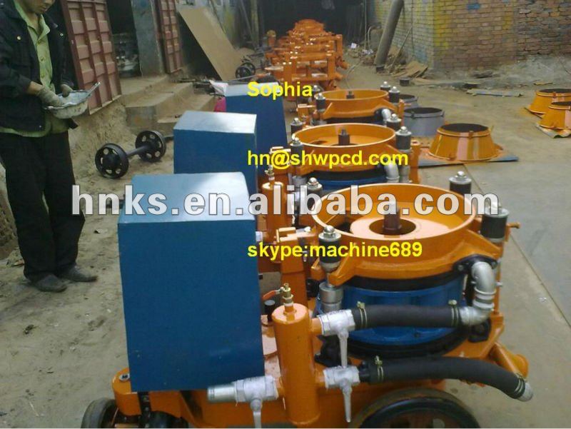 Dry way and wet way shotcrete machine