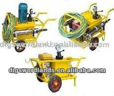 DS90A Hydraulic rock splitter(petrol,diesel,electric,pneumatic) with 2-4 hammers,portalbe with 2 wheels, hole drill depth>=400mm