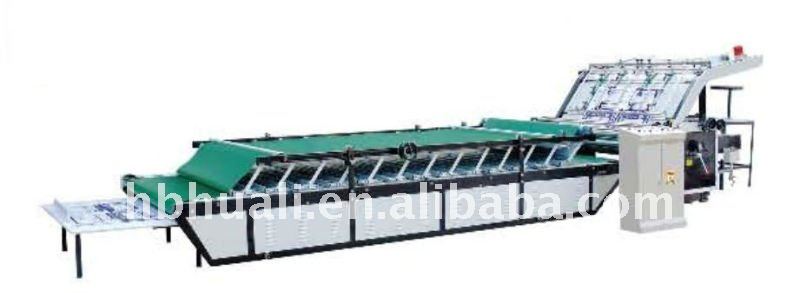 DZF1300-E type vaccum adsorb semi-automatic laminator flute machine