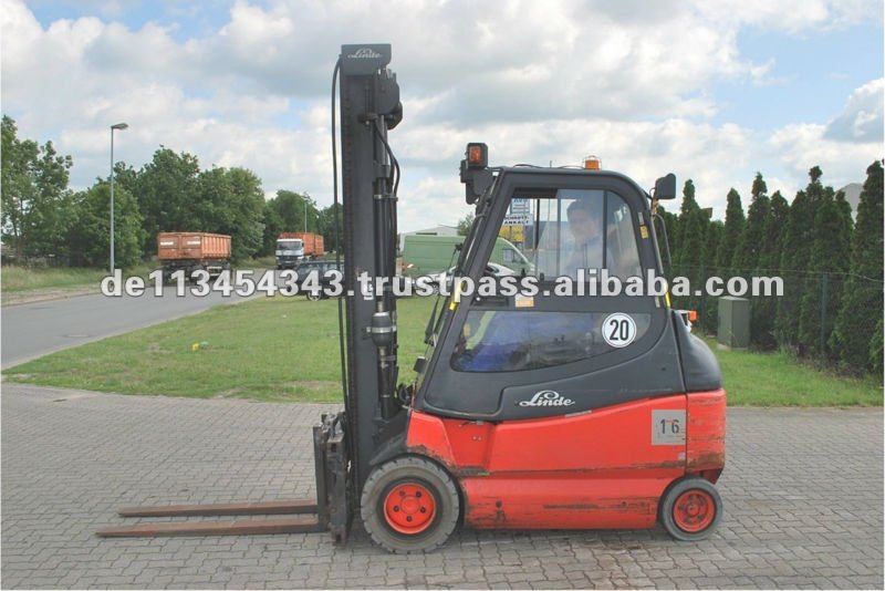 E30-600-02 E4638 3 Tons Linde Battery Powered Forklift Truck