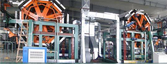 Eight Workstations Revolving Door Foaming Machine