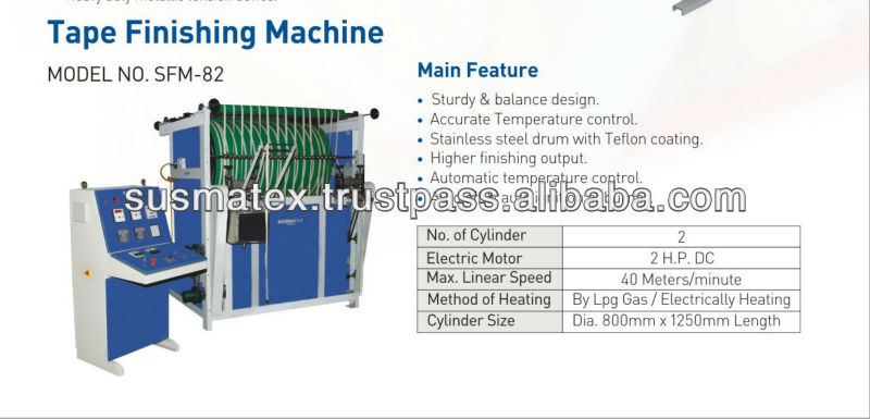 Elastic Tape Finishing Machine Exporter