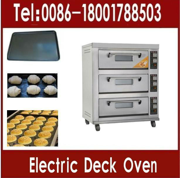Electric Deck Oven for Bread/Bread Oven/Bakery Equipment ( 3 decks 6 trays, MANUFACTURER LOW PRICE)