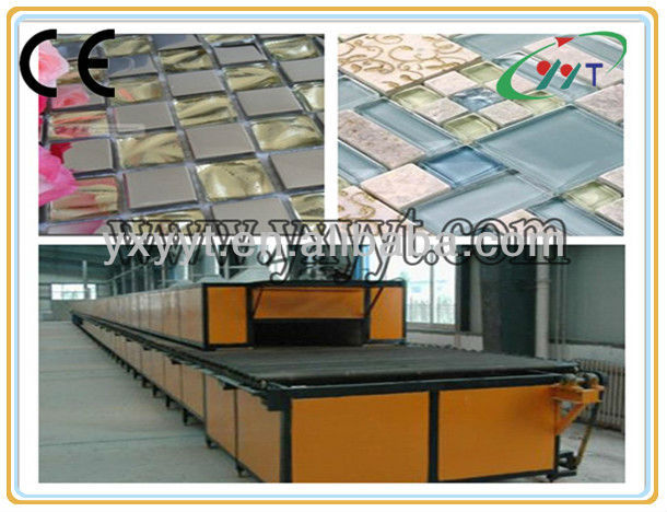 Electric glass mosaic tile furnace