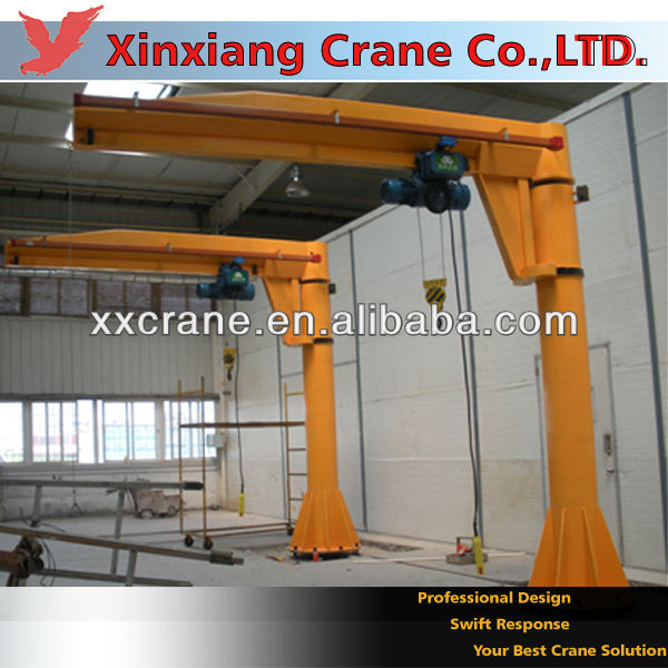 Electric hoist 2 ton pillar mounted crane