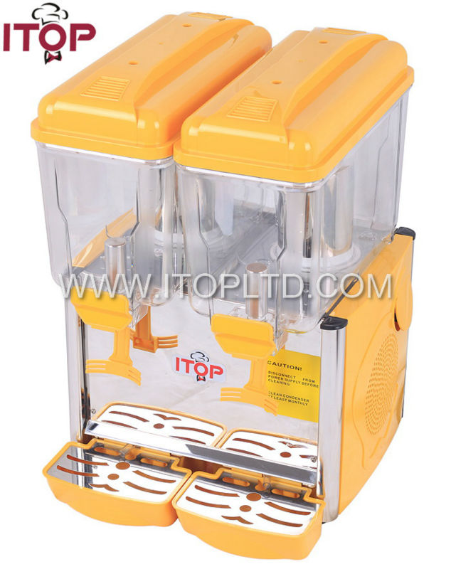 electric stored 2 bowl juice dispenser