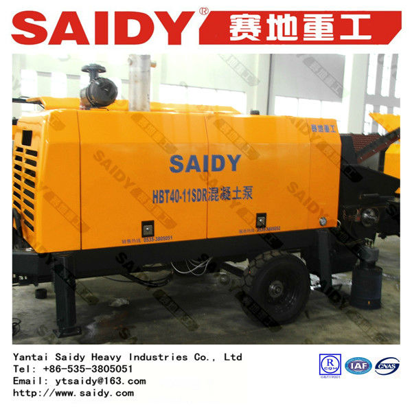 electric trailer concrete pump