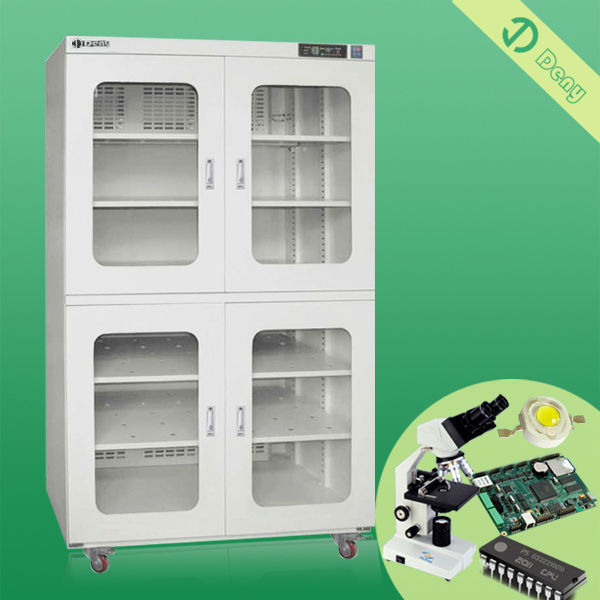 electronic components storage container with humidity control