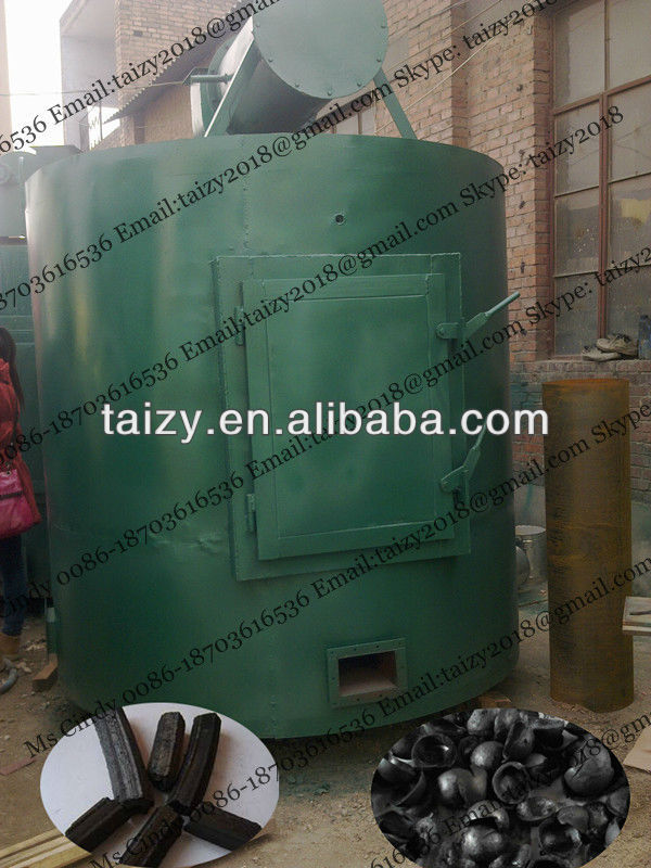 Energy saving wood charcoal carbonization furnace/carbonization stove with low price 0086-18703616536