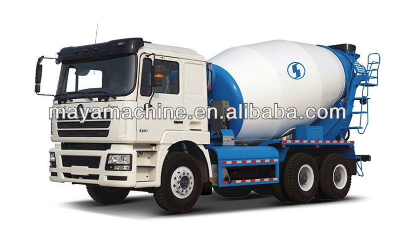 Euro 4 Shacman 6cbm concrete mixer truck 6x4