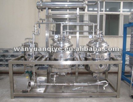 evaporate concentrate extract tank