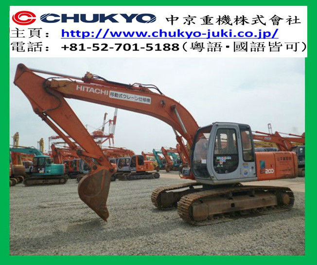 EX 200 - 5 Used Hitachi Backhoe Japan Model / ZX200-E <For Sale>