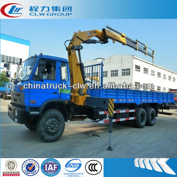 Excellent 10Tons knuckle boom crane on Dongfeng truck