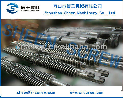 Extruder conical twin screw barrel/conical screw barrel/pvc screw and barrel