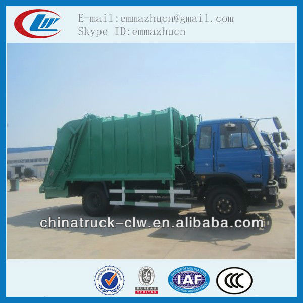 Famous brand dongfeng 10cbm waste compactor truck for sales