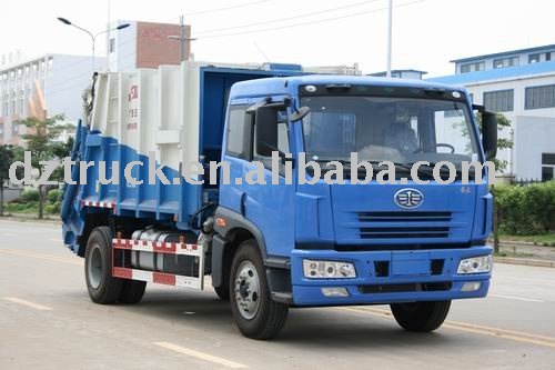 FAW 13.5 ton compression garbage truck on sale