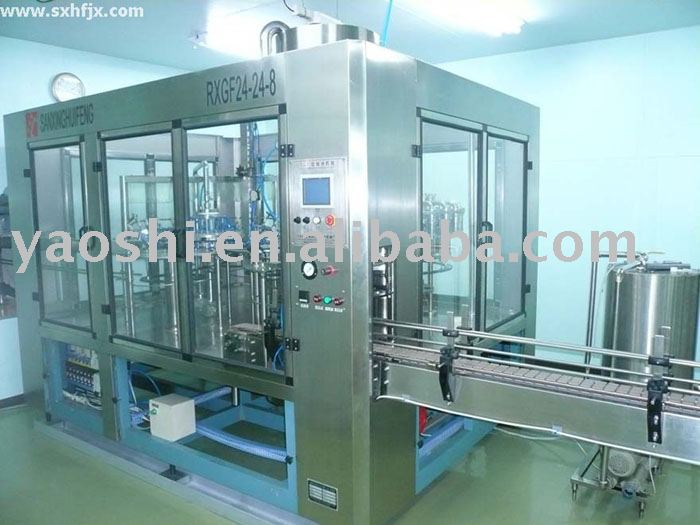 filling machine, juice machine, beverage machine, actived carbon filter, pure water filling machine