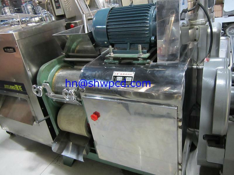 Fish bone meat separator machine