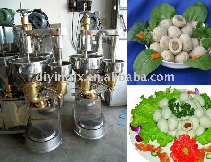 fishball making machine with stuff in center