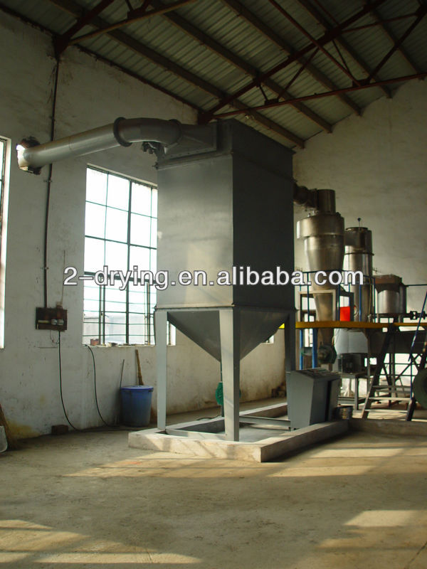 flash dryer for drying chitin material