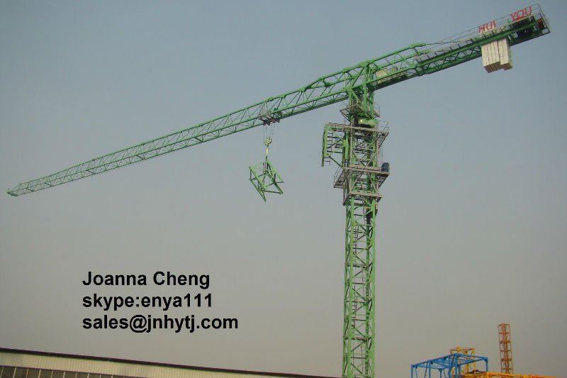 Flat Top Tower Crane P6020, Load 10 tons, Length 60m