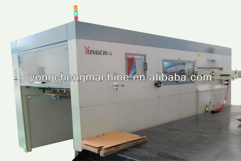 flatbed semi-automatic die cutter with stripping YC1650Q