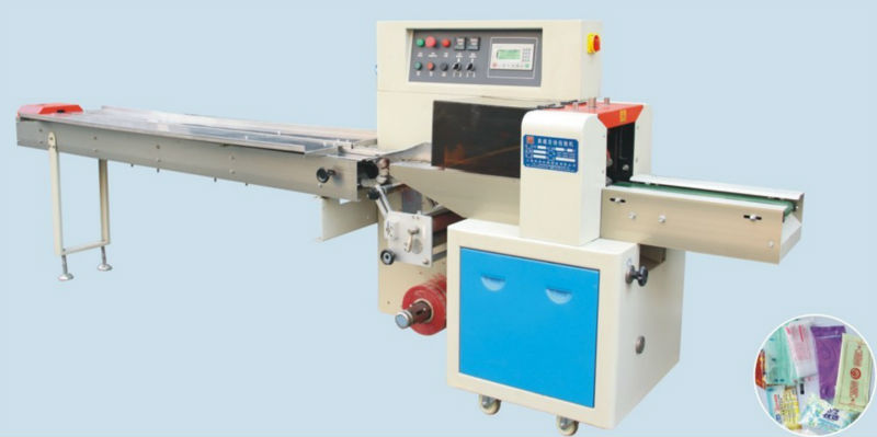 Flow Packing Machine for Towl and Wet Tissue Paper from bottom (CE Approved ,Manufacturer Price)