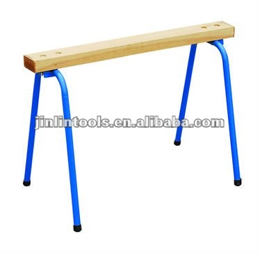 Folding wooden heavy duty work bench,sawhorse,trestle