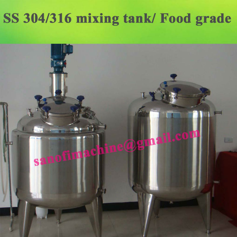 food grade stainless steel mixing tank