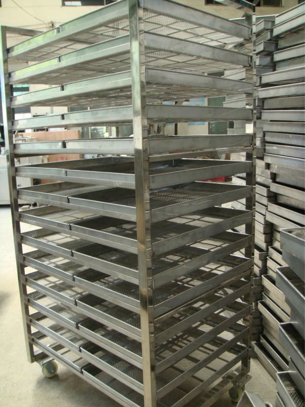 Food handcart made of stainless steel